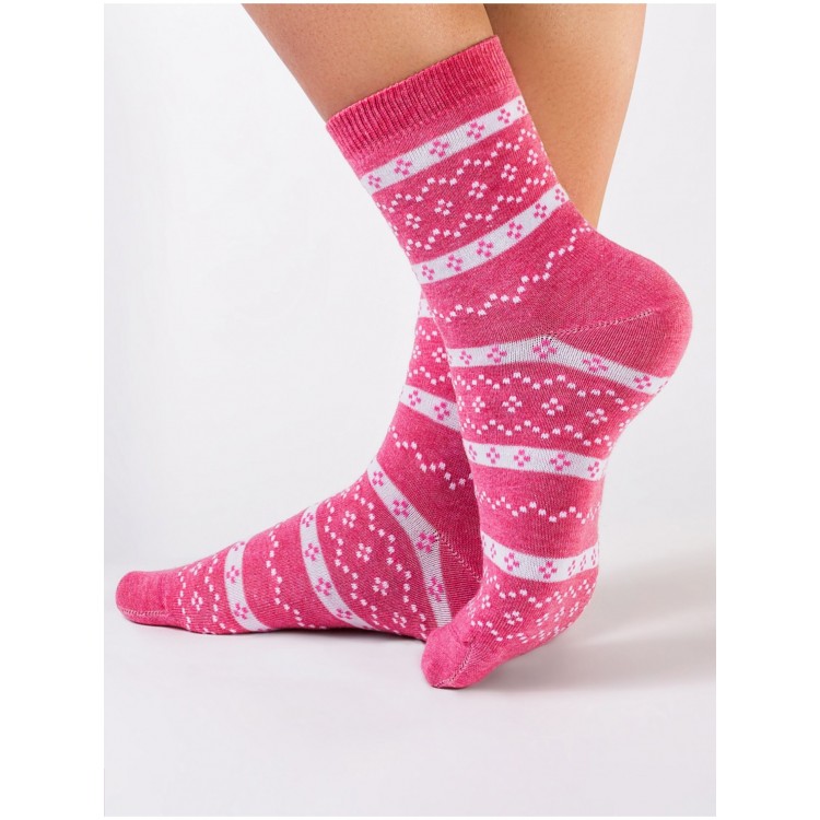 Классические женские носки из хлопка 15С-15СП 062 Classic-pink, Conte