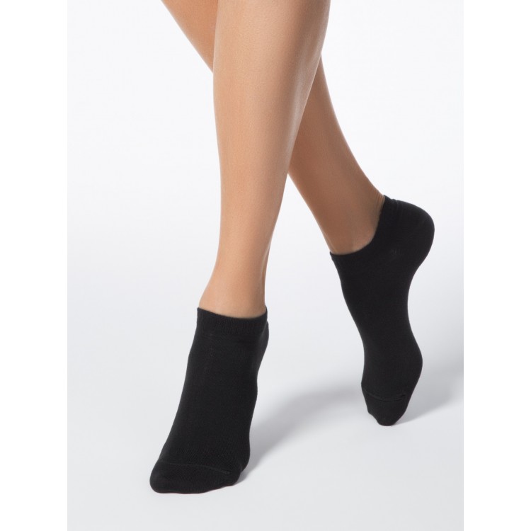 Укороченные женские носки 15С-46СП 000 Active-black, Conte