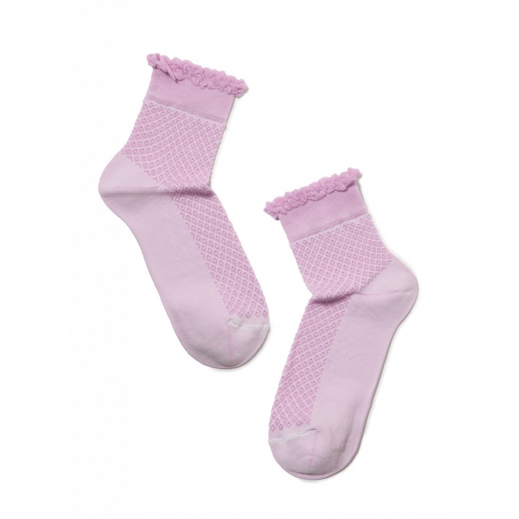 Носки женские хлопковые 15С-22СП Classic-light pink, Conte