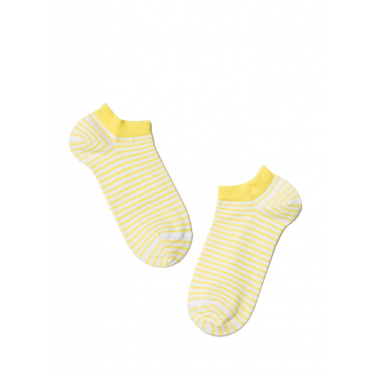 Носки женские из хлопка 15С-46СП 073 Active-yellow, Conte