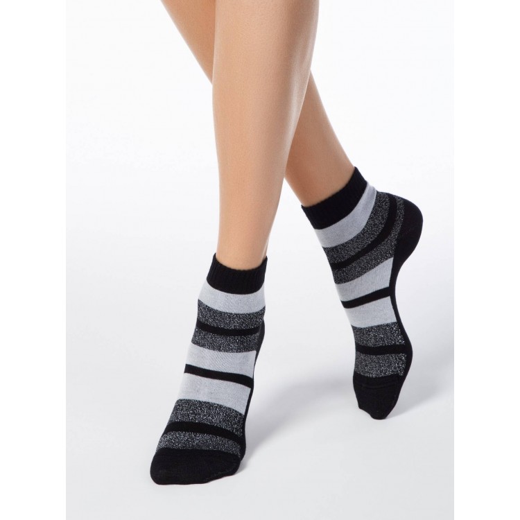 Носки женские с люрексом 16С-26СП 082 Classic-black, Conte 