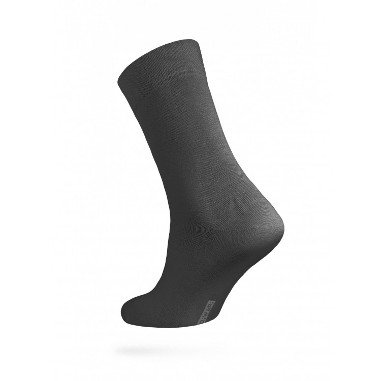 Классические мужские носки из хлопка 5С-08СП 000 "DiWaRi" Classic-dark grey, Conte