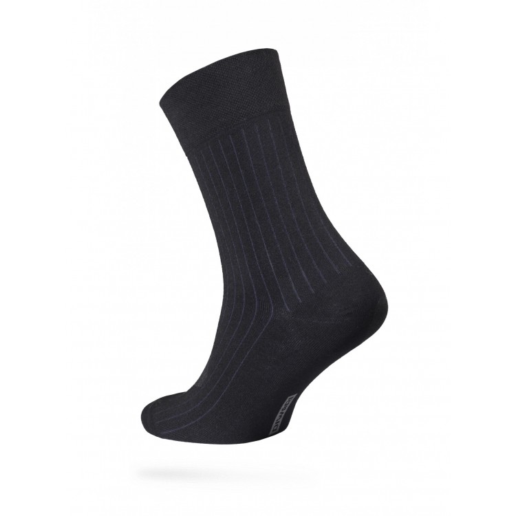 Классические мужские носки из хлопка 5С-08СП 001 "DiWaRi" Classic-black, Conte
