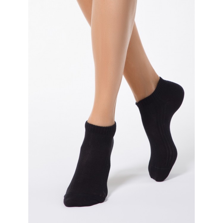 Носки женские укороченные 7С-34СП 016 Classic-black, Conte