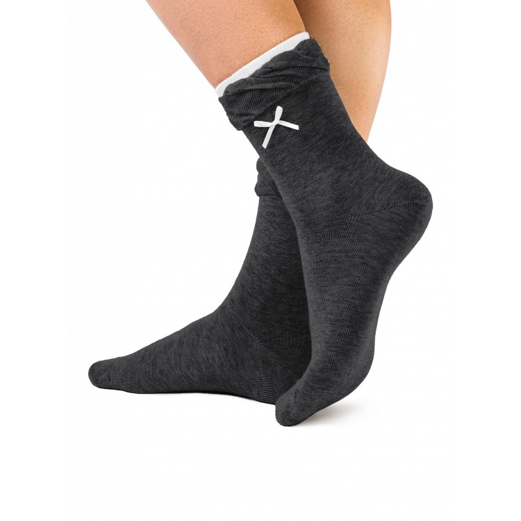 Носки женские 12С-33СП Comfort-dark gray, Conte