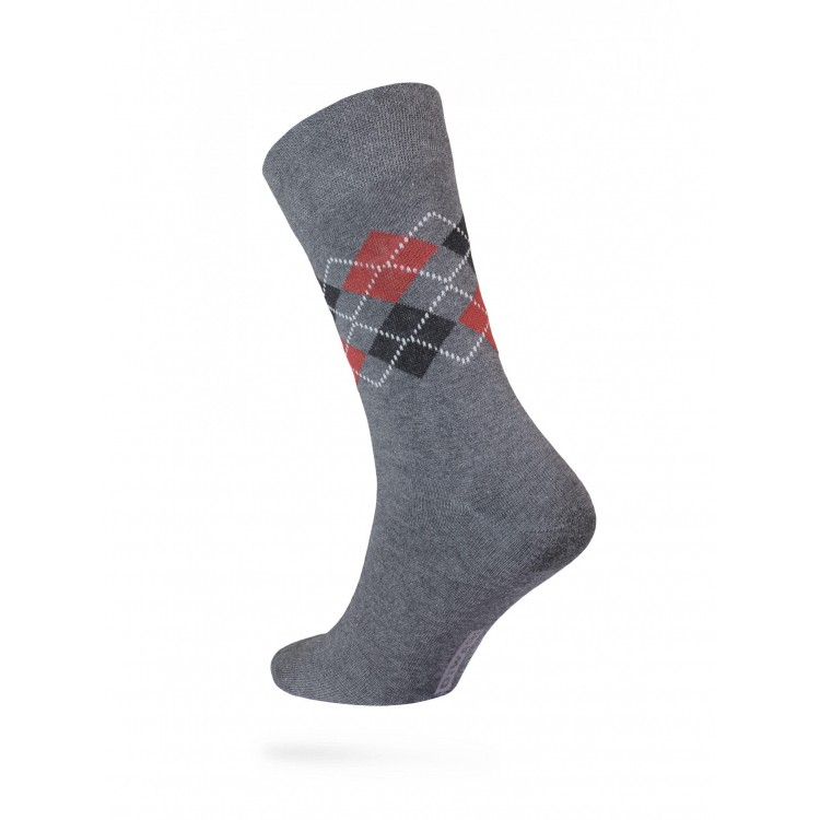 Носки мужские хлопковые меланж 7С-26СП "DiWaRi" Comfort -015 dark gray, Conte