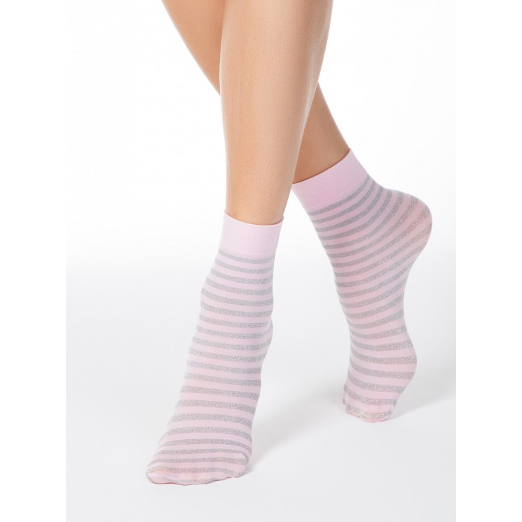 Носки женские с люрексом FANTASY 16С-126СП-light pink, Conte