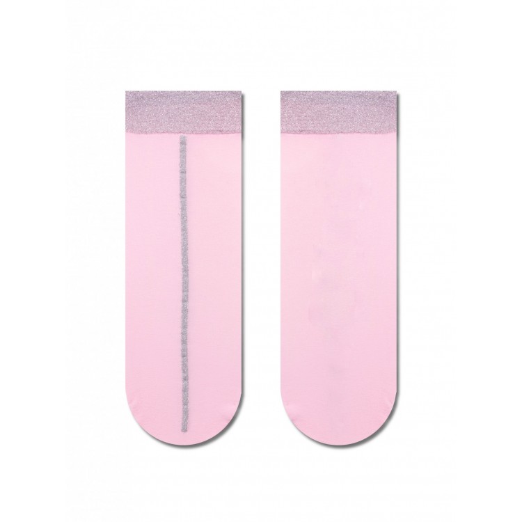 Эластичные женские носки с люрексом FANTASY 16С-125СП-light pink, Conte