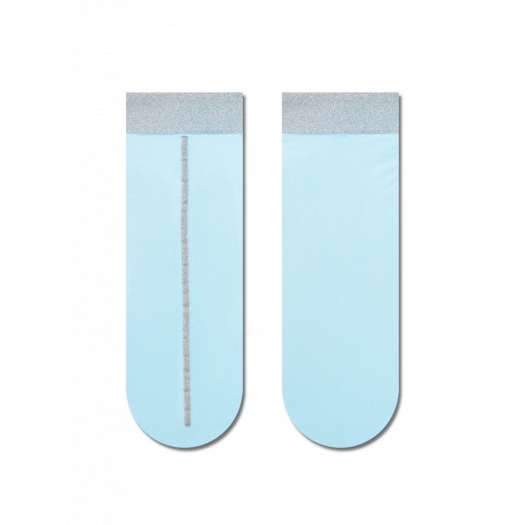 Эластичные женские носки с люрексом FANTASY 16С-125СП-light blue, Conte