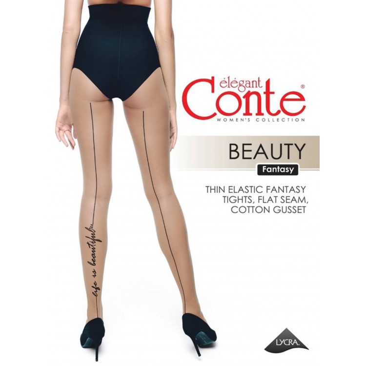 Колготки женские фантазийные Fantasy Beauty 20 nero, Conte