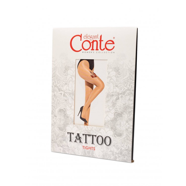 Колготки с эффектом тату Fantasy Tattoo 20С-17СП bronz, Conte