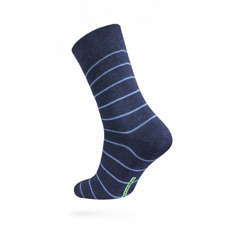 Носки мужские из хлопка "DiWaRi" Happy 15С-23СП 046-dark blue azure, Conte