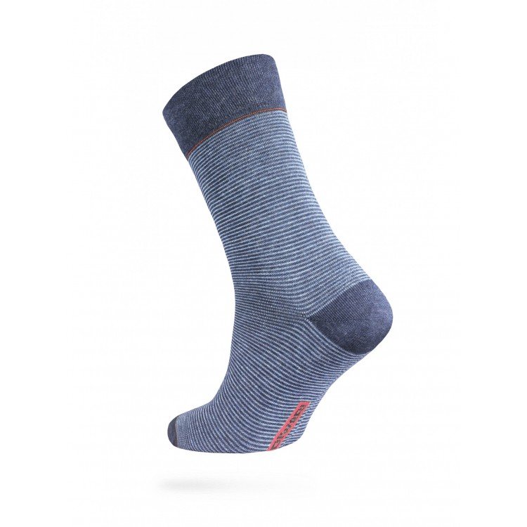 Носки мужские из хлопка "DiWaRi" Happy 15С-23СП 045-jeans light blue, Conte