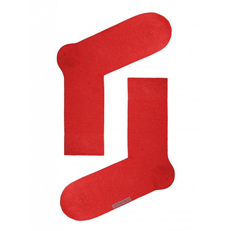 Носки мужские из хлопка "DiWaRi" Happy 15С-23СП 000-red, Conte