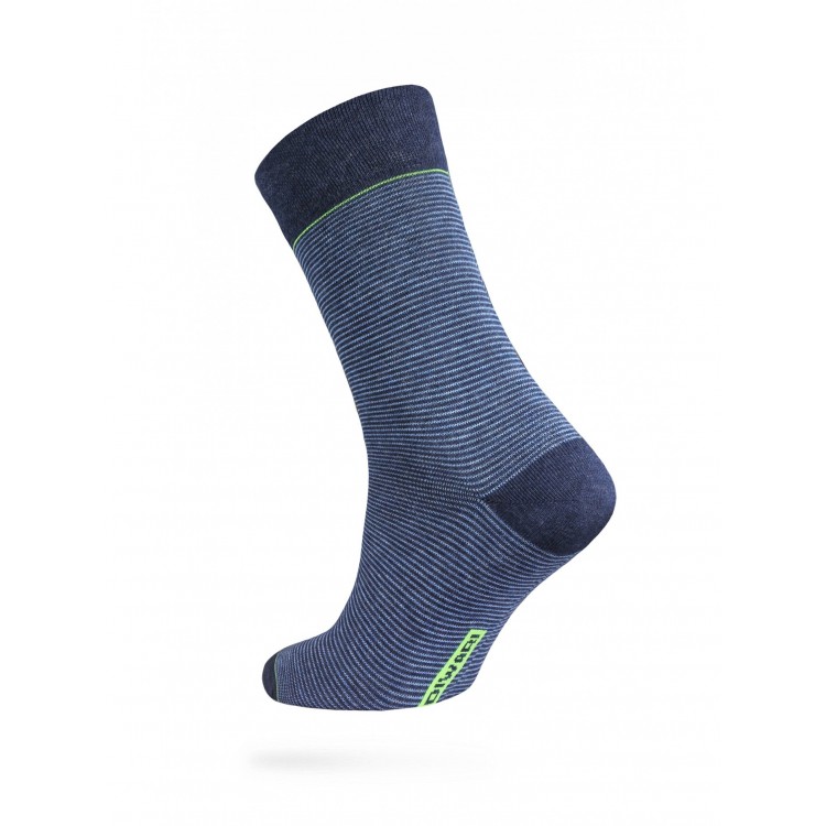 Носки мужские из хлопка "DiWaRi" Happy 15С-23СП 045-dark blue azure, Conte