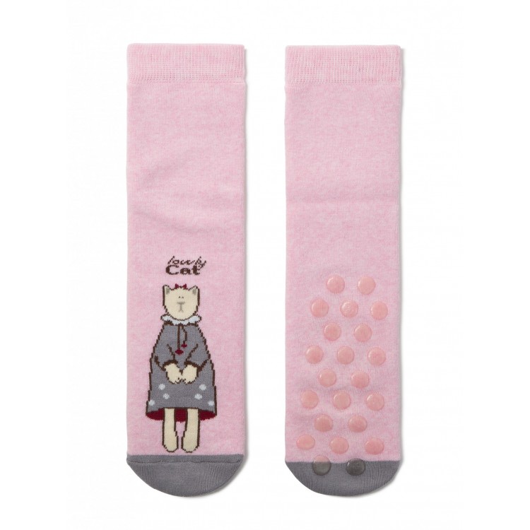 Махровые женские носочки 17С-44СП 292 Happy-pink, Conte