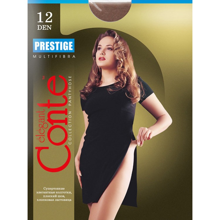 Колготки с эффектом нежный шелк Prestige 12 - natural, Conte