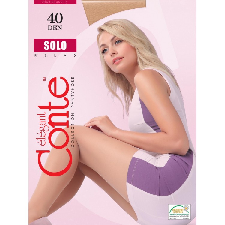 Колготки женские полуматовые Solo 40-bronz, Conte