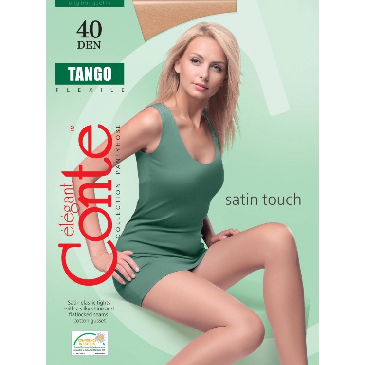 Колготки женские с шелковистым эффектом Tango 40 - shade, Conte