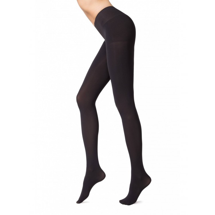 Колготки плотные микрофибра Velour Top 100 anthracite, Conte