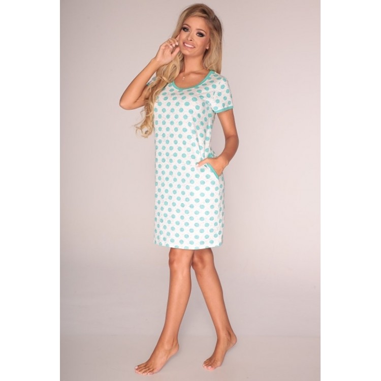 Женская сорочка из вискозы 594 COLINE-mint, DE LAFENSE