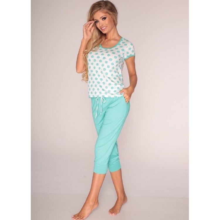 Женская пижама из вискозы 595-mint COLINE, DE LAFENSE