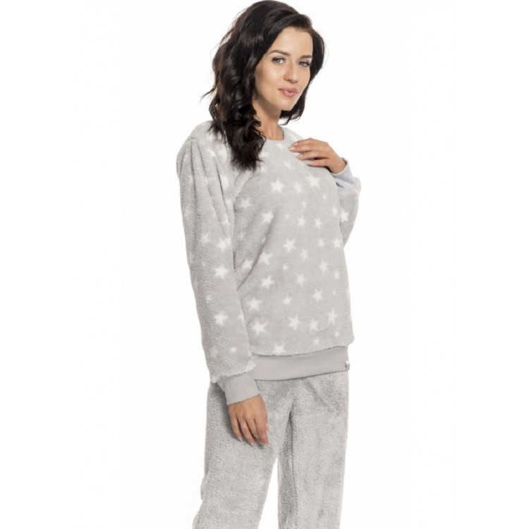 Женская пижама с брюками PS.9165grey, DOBRA NOCHKA