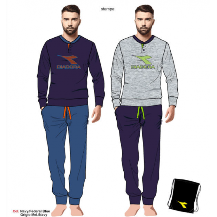 Мужской костюм для спорта и отдыха DPJ60880BS, Diadora