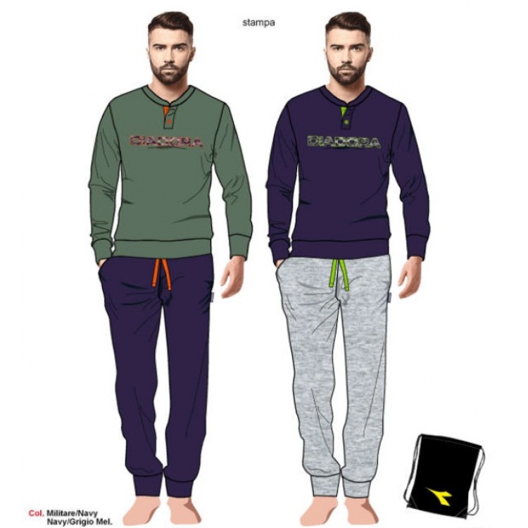 Мужской костюм для спорта и отдыха DPJ60888BS, Diadora