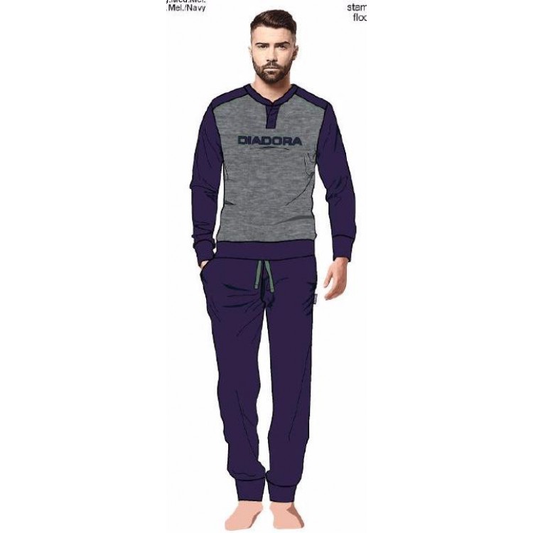 Мужской костюм для дома и отдыха DPJ60966B-dark blue, Diadora