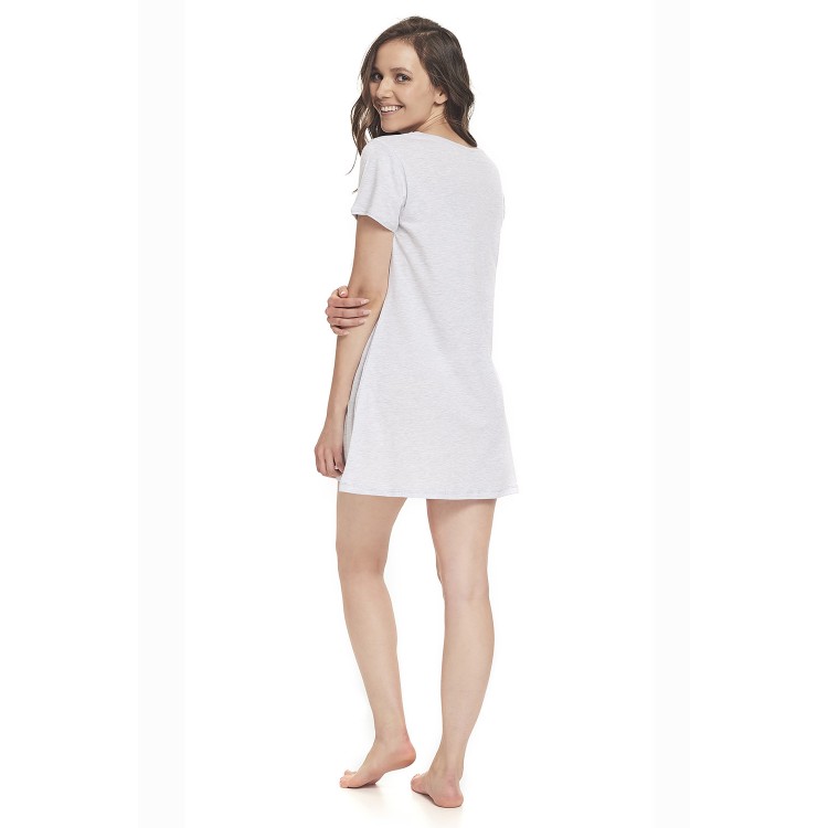 Короткая женская сорочка 9339vi gray, Doctor Nap