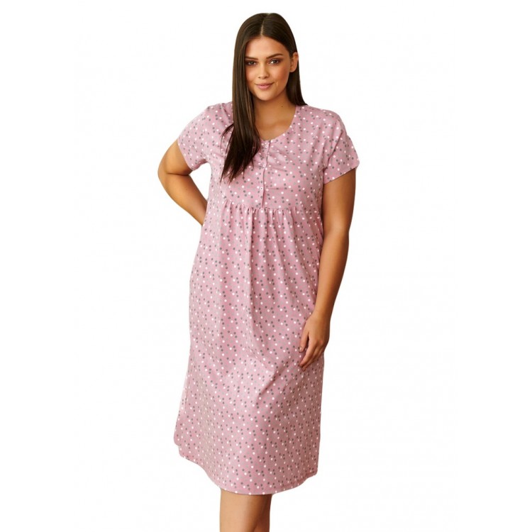Трикотажная ночная сорочка 4119 TM pink, Dobra Nochka
