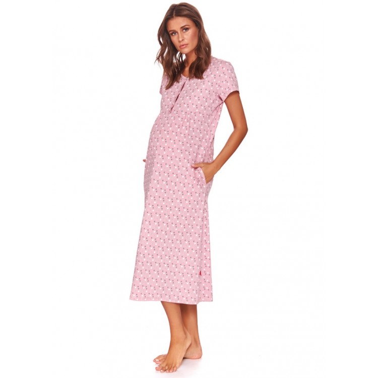 Трикотажная ночная сорочка 4119 TM pink, Dobra Nochka