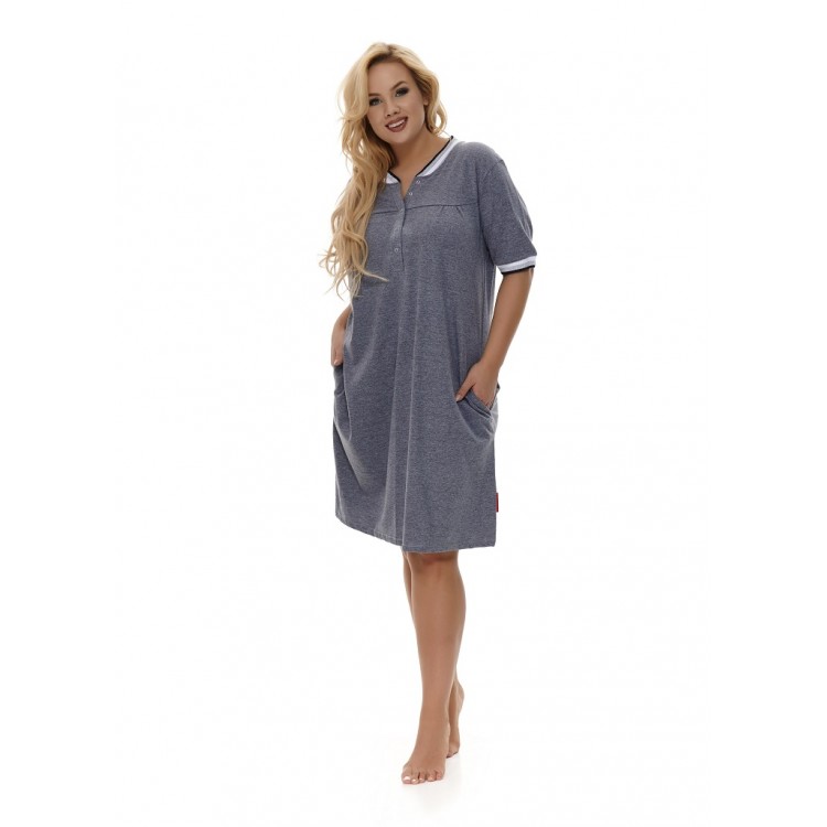 Женская трикотажная сорочка 9651-gray, Doctor Nap