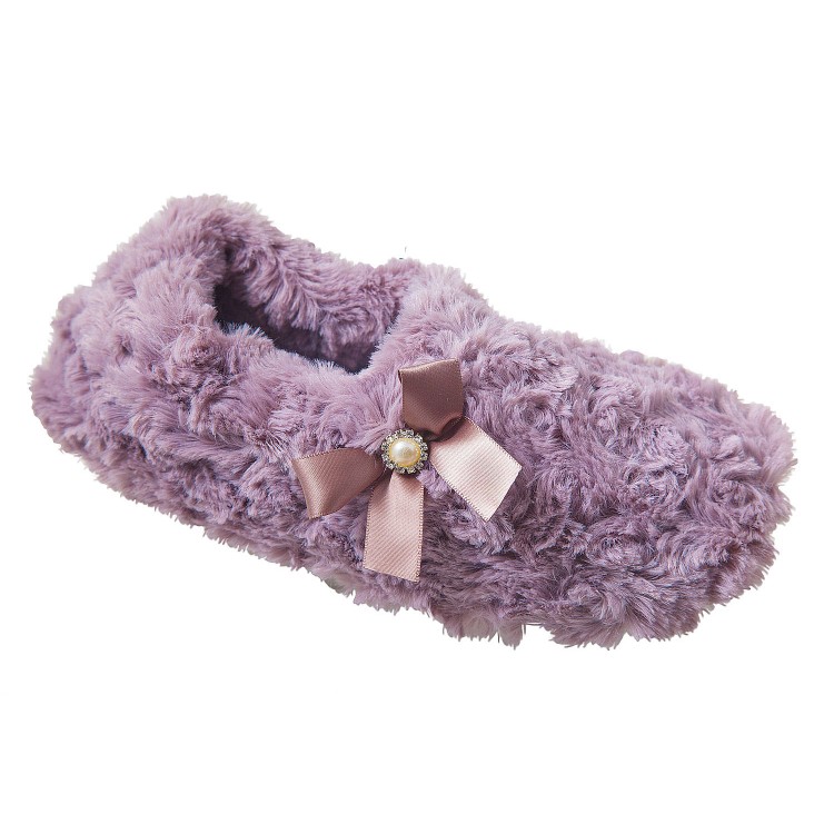 Домашние тапочки из искусственного меха 57130-lilac "Гламур", Elia