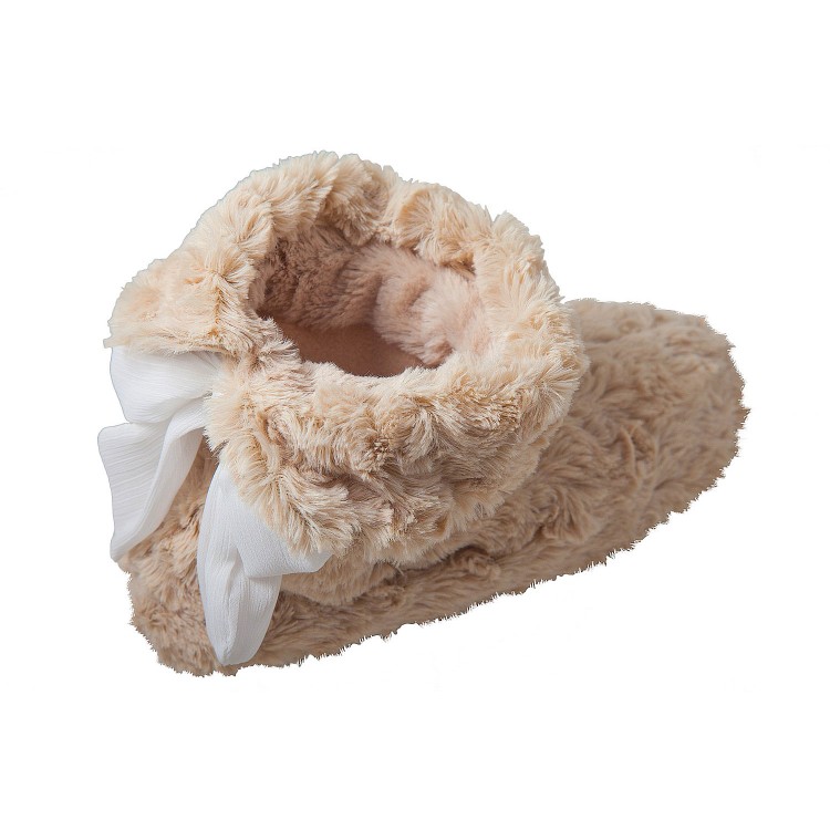 Домашние сапожки из искусственного меха 57131-beige "Гламур", Elia