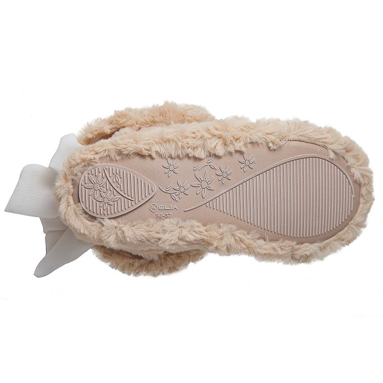 Домашние сапожки из искусственного меха 57131-beige "Гламур", Elia
