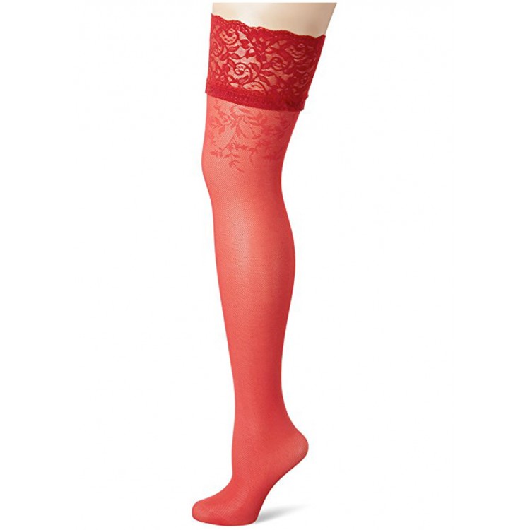 Красные женские фантазийные чулки 30 den SIMONA-red, FIORE