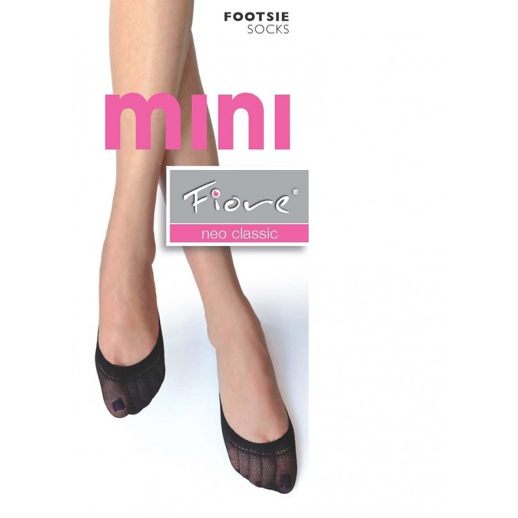 Женские носочки балетки 1001/C MINI 2 пары черный, FIORE