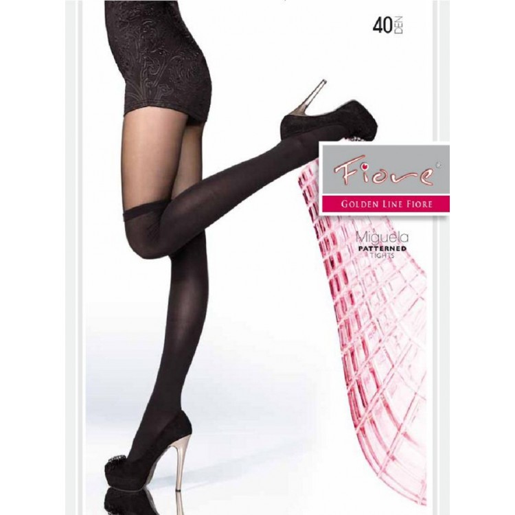 Женские фантазийные колготки 40 den 5273/G MIGUELA, FIORE