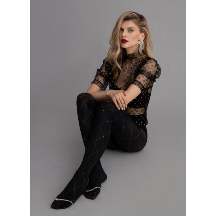 Колготки фантазийные 5947/G LIBERTY 80 den, FIORE