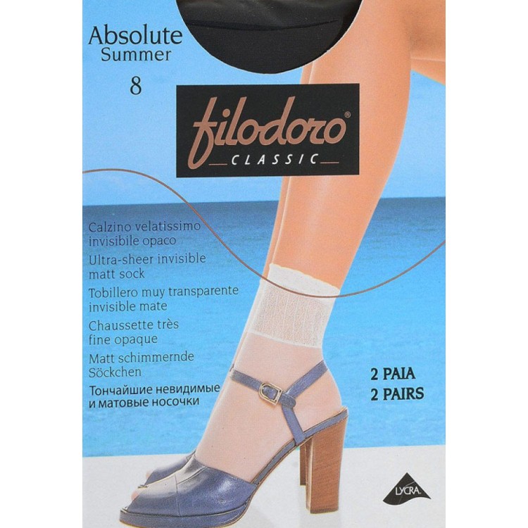 Носки женские Absolute Summer 8-nero, Filodoro Classic