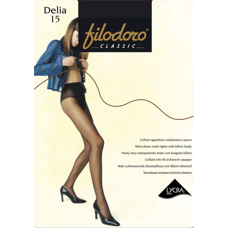 Колготки матовые Delia 15 den - abbronzante, Filodoro Classic