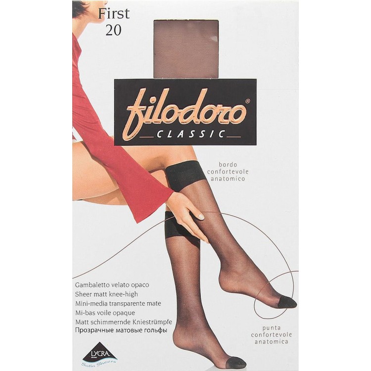 Гольфы женские матовые First 20 - cognac, Filodoro Classic