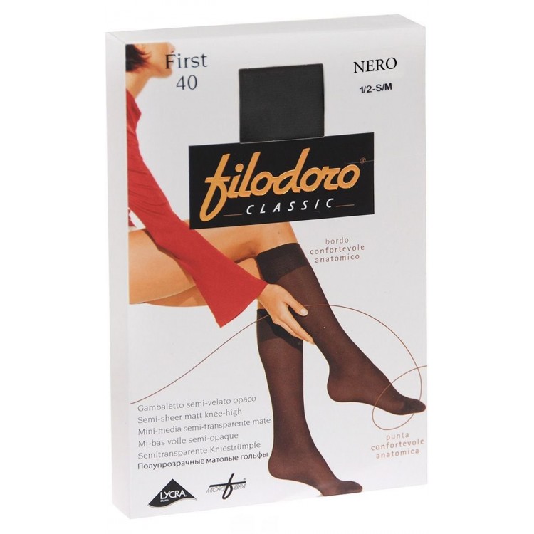 Гольфы женские матовые First 40 - cognac, Filodoro Classic