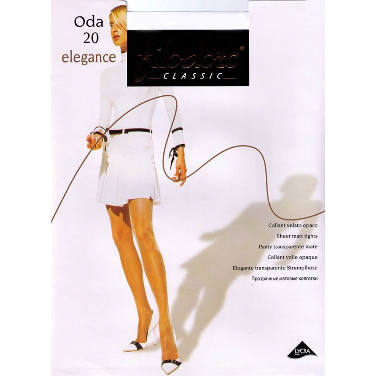 Колготки женские матовые Oda 20 Elegance - nero, Filodoro Classic
