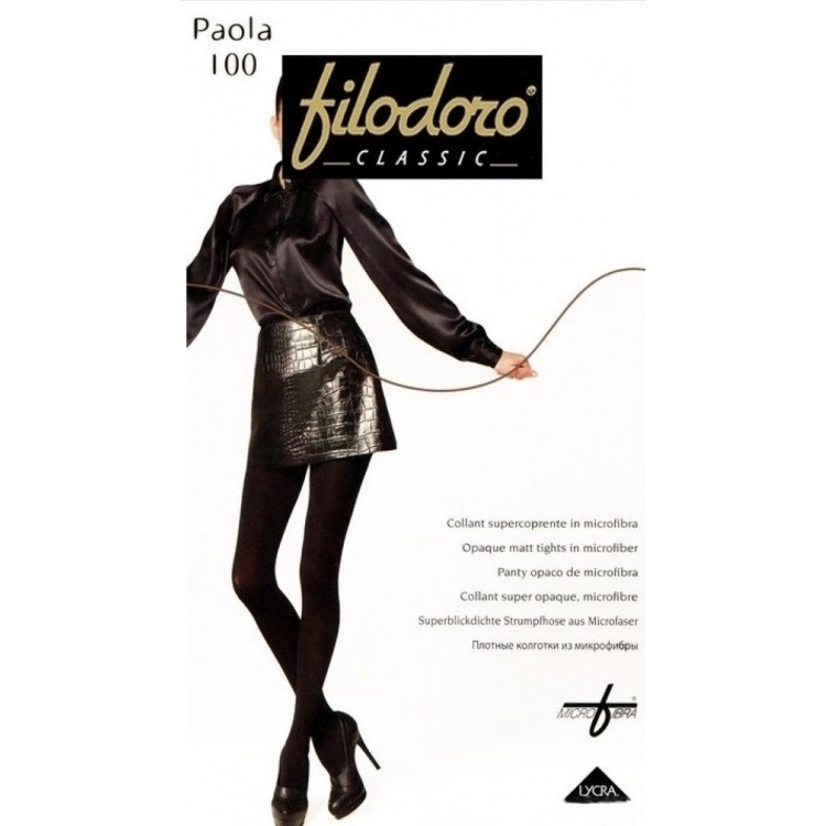 Теплые колготки из микрофибры Paola 100, Filodoro Classic