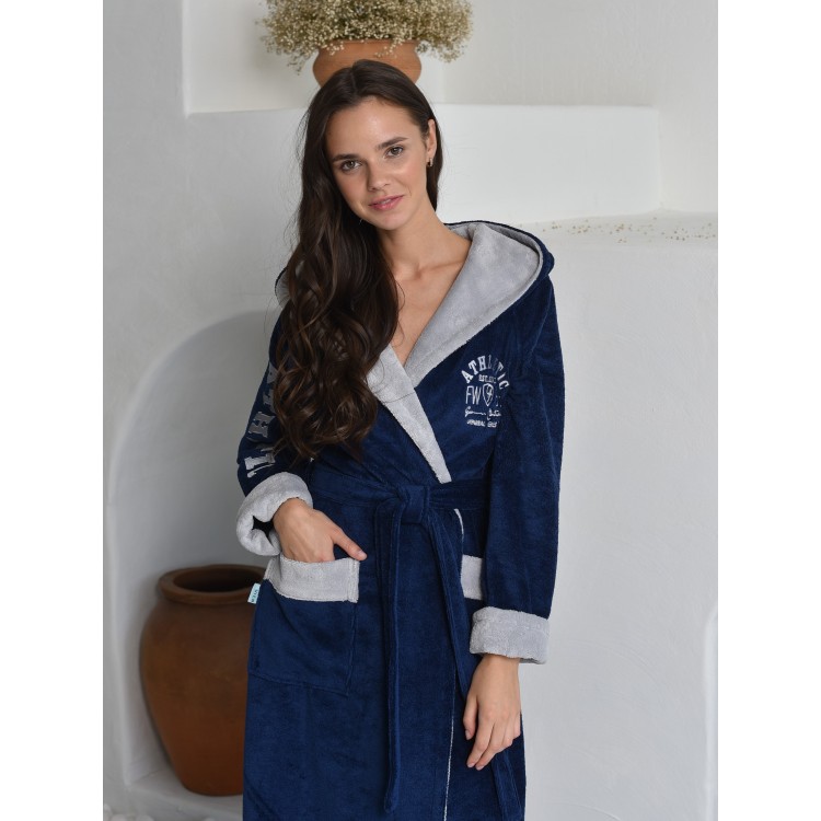Халат женский спортивный ATHLETIC LADY denim, Five Wien