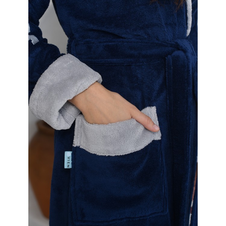 Халат женский спортивный ATHLETIC LADY denim, Five Wien