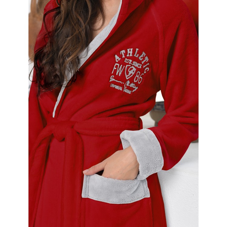 Халат женский спортивный ATHLETIC LADY red, Five Wien